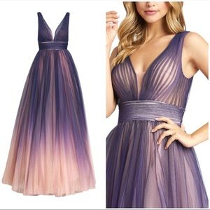 Absolutely stunning Mac Duggal Ombré Tulle Size 12